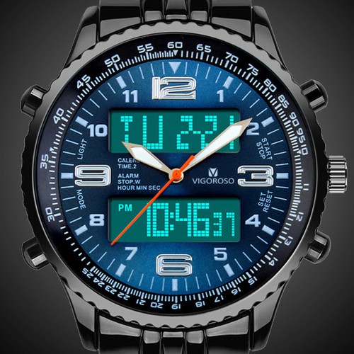 Luxury men dual analog - luxury,