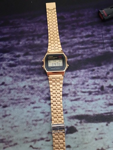 Casio a159wge gold tone - a159wge,